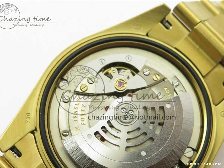 Best AAA Replica Sites YG 326934 Sky-Dweller YG on TravelReady Bracelet 2785 Dial A23J Gold AIF to 1217